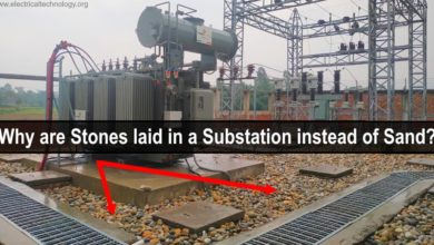 Why are Stones laid in an Electrical Substation Instead of Stones and Grass