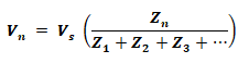 Voltage divider for AC Circuit